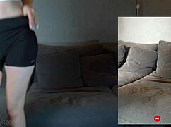 Sexy teacher accidentally flashes hairy pussy while riding dildo in see-through outfits for students.