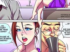 big tits in erotic audio with comic contrast