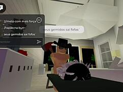 Femboy me chamou para o quarto para fazer sexo difícil - brookhaven.