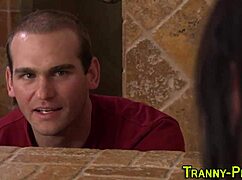 busty rimmed shemale whore gets fucked!