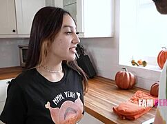 Pervy pumpkins perverted step papa - violet gems fampervs