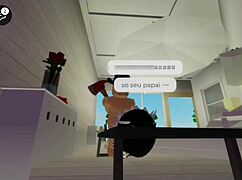 Femboy me chamou para o quarto para fazer sexo difícil - brookhaven.