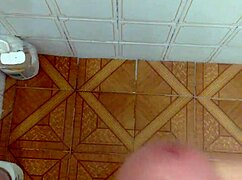 My beautiful cumshot lands perfectly on her cock