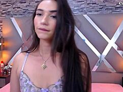 This slim petite chick TEASES her wet pussy on POV webcam, MASTURBATING live for horny viewers.