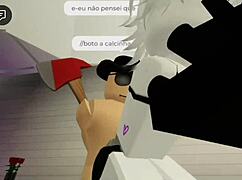 Femboy me chamou para o quarto para fazer sexo difícil - brookhaven.