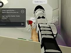 Femboy me chamou para o quarto para fazer sexo difícil - brookhaven.