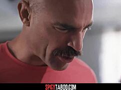 Cheating Girlfriend Feels Intense Emotions Having Sex With Boyfriends Stepdad