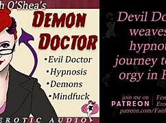 demon doctor takes patient on hypnosis journey to hell clip