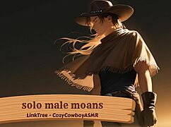 I moan alone in my solo session.