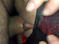 Is your ex girlfriend in stockings teasing you with her big cock?