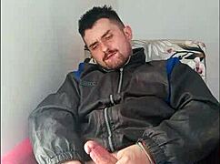 saymon fucks deliciously his sweet dick in the tasty one and shows off in the strip!