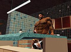 duane brown's maid is the luckiest woman with that huge black cock