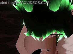 hex has a fun time sucking a random dick in vrchat erp and she moans with pleasure during it
