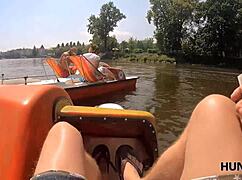 hunt4k gorgeous chick gets naked does it with boy next to hubby