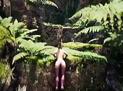 lara croft opens a sexy tomb 3d hentai game animation