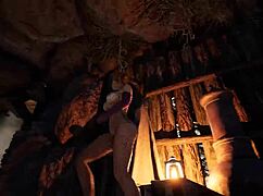 lara croft opens a sexy tomb 3d hentai game animation
