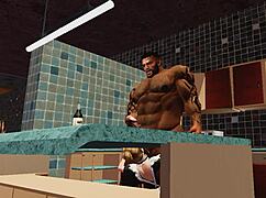 duane brown's maid is the luckiest woman with that huge black cock