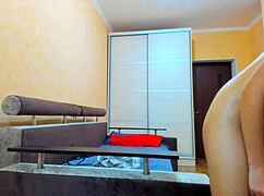 i'm showing off my rope bondage tits pussy booty, pressing and sucking nipples pull