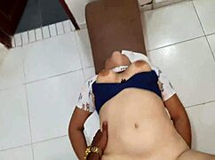 Watch This American Blonde Get Fucked In Bed, Her Big Ass And Pussy Exposed With A Blue Bra On!