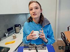 Debt4k Babe Jumps on Cock and Fucks Asshole to Stay in Apartment!