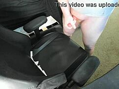 Ginger Explodes Huge Cum Load on Chair