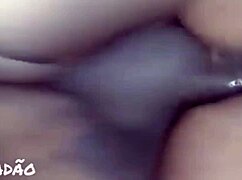 You won't believe this puta moaning and cumming from anal