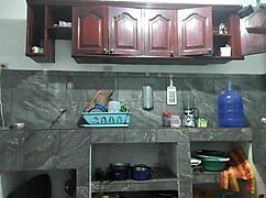 Flaccid Penis to Erect: 25-Year-Old Man Masturbates Big Cock in Kitchen