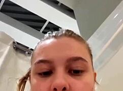 Amateur Fingering Pussy in Public