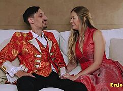 Blonde Cutie with Shaved Pussy Idolizes Oral Jobs in Hardcore Porn. She Sucks and Licks Pussy.