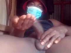 kenyan shemale sexyjayla254 jerks off and shoots big load