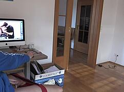 Roommate caught jerking off, 'fuck me'