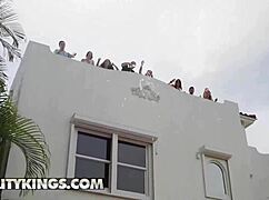 Amari Anne contrasts wild rooftop sex with spring break partying, getting fucked and eaten out