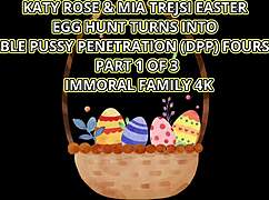 Mia Trejsi Begs For Double Dicks In Egg Hunt