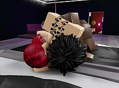 railing a nasty thick red head bitch in roblox