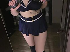 Sexy police officer cuffed my hands and intensely fucked cum out of me