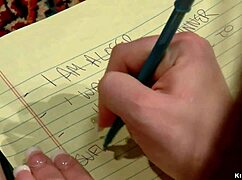 redhead teen feels the sting of big ass whipping