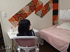 Step dad discovers hidden toys and plays with step daughter 😏