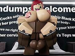 railing a nasty thick red head bitch in roblox
