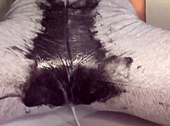 wet panty teasing in leggings