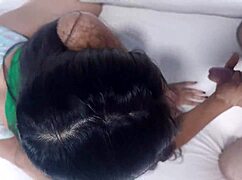 stepsister in shorts seduces stepbrother by putting on those delicious shorts, leading to doggystyle and handjob