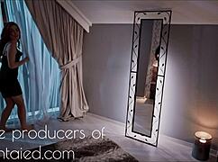 Jia Lissa dominates with redhead femdom fuck, creampie, 69, and cum in mouth, she declares.