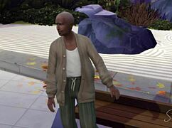 Classy secretary cheats with homeless man at office home