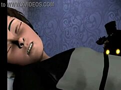 Lesbička hraje s hračkami a olizuje kundičku v sexy šukací seanci