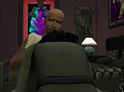 Classy secretary cheats with homeless man at office home