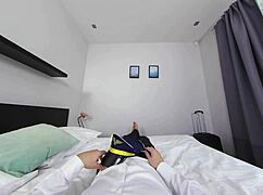 Swedish milf air hostess lynna nilsson fucks you in hotel