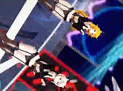 Killer Lady in Black Transparent Lingerie, Showing Off?