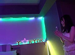 Is this big-breasted stripper opening up?