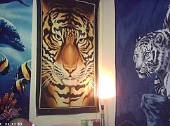 Behind the scenes, Maxxx Loadz strokes with magic motion