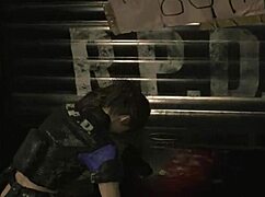 i'm claire redfield, the busty super cop