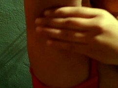 Milky Indian milf boobs shine 😍